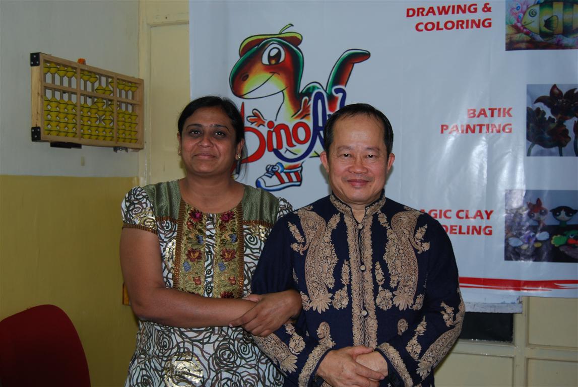 Prof Dr Dino Wong with Kinjal Patel